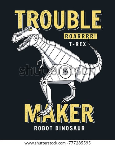 dinosaur robots cartoon