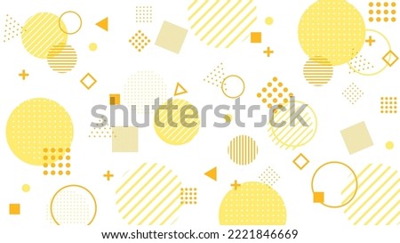 abstract background with yellow geometric patterns.