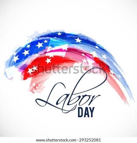 Vector illustration abstract background for Labor Day.