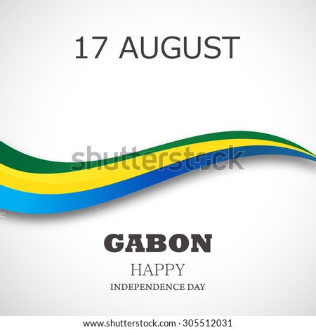 Vector Illustration Independence day of Gabon.