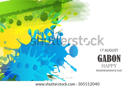 Vector Illustration Independence day of Gabon.
