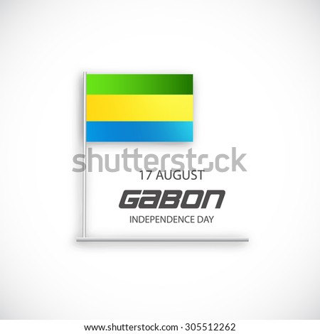 Vector Illustration Independence day of Gabon.