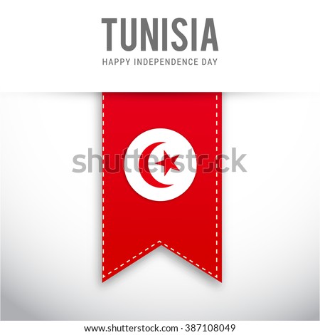 Vector illustration of independence day of Tunisia.