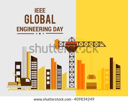 Vector illustration for IEEE Global Engineering Day.