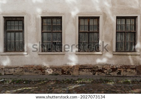 Similar – Image, Stock Photo Old building window with flora