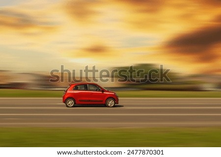 Similar – Image, Stock Photo Small car in an alley in Sicily