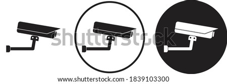  cctv Camera Closed circuit icon symbol sign vector
