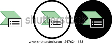 icon SmartArt box black outline for web site design 
and mobile dark mode apps 
Vector illustration on a white background