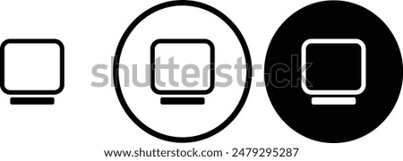 Extra large icon black outline for web site design 
and mobile dark mode apps 
Vector illustration on a white background