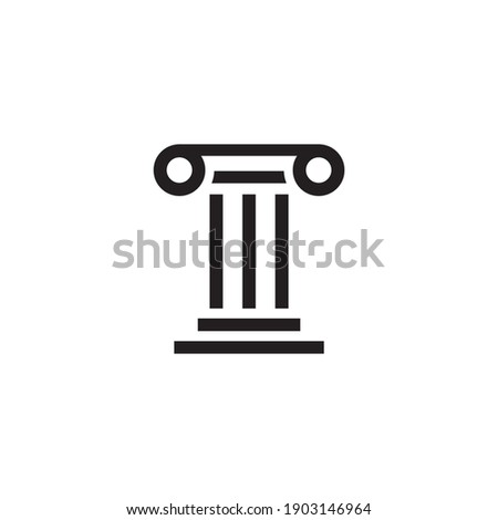 pillar icon symbol sign vector