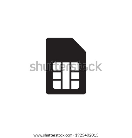 sim card icon symbol sign vector