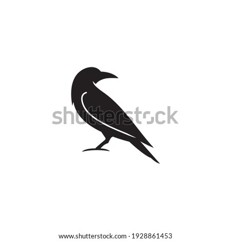 crow icon symbol sign vector