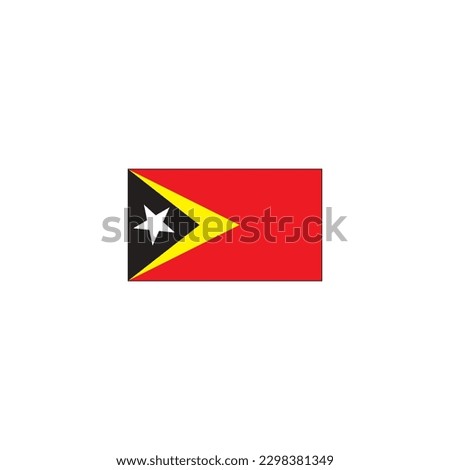 East Timor flag icon symbol sign vector
