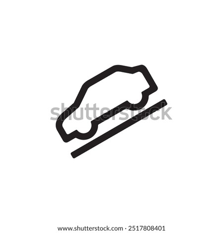 hill descent control icon symbol sign vector