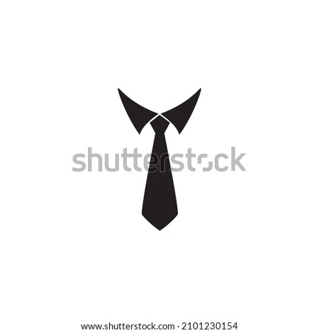 The tie icon. Necktie and neckcloth symbol. Flat Vector illustration