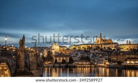 Similar – Image, Stock Photo the bridges of Prague