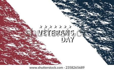 Minimalist grunge background design for Veterans Day celebration