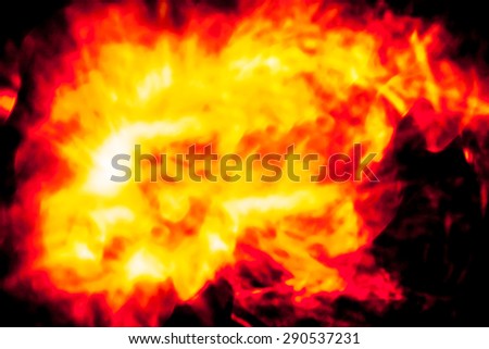 Abstract orange and black color background