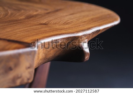 Similar – Image, Stock Photo Saws details of furniture with a circular saw. circular saw for cutting wood.