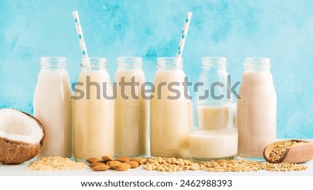 Similar – Foto Bild Vegane Hafer-Milch, nicht-milchhaltige Alternativmilch