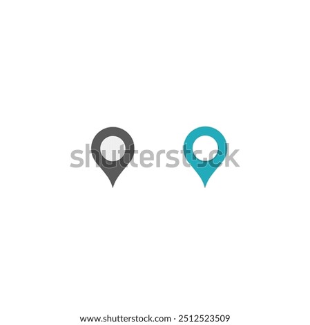 Navigation pointer. Location or map pin icon symbol. vector illustration.location pointer. Pin code icon of the geolocation map. 