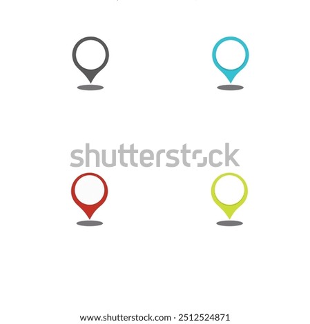 Navigation pointer. Location or map pin icon symbol. vector illustration.location pointer. Pin code icon of the geolocation map. 