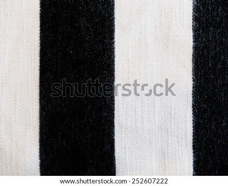 Fluffy Black and White Stripe Pillow Background Texture