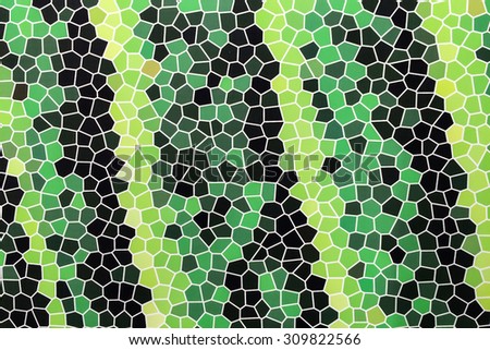 Abstract Green Tone Background of Triangular Polygon Shape Pattern