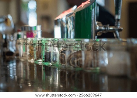 Similar – Image, Stock Photo Glass jar containers full with dried uncooked food ingredients