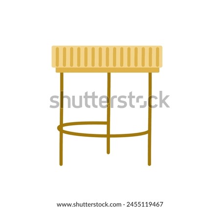 Table is Scandinavian style. Wooden table. Vector illustration flat styleTable