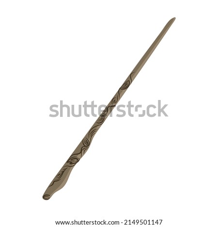 magic wand illustration isolated on white background