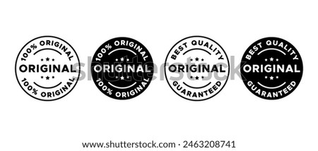 Original icon vector set. Original stamp sticker