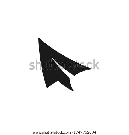 Paperplane Icon Vector Stock Illustration 