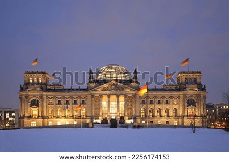 Similar – Image, Stock Photo The Reichstag at dusk, Berlin, Germany.