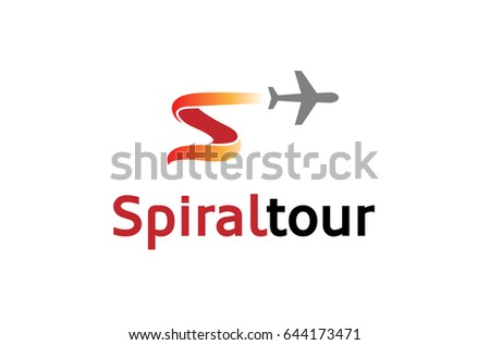 Aircraft fly Symbolic Creative Air Logo Design Illustration