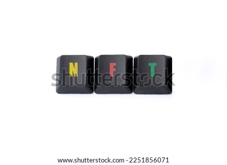 Similar – Image, Stock Photo keyboard nft key nft art