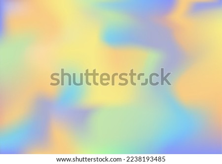 Yellow blue jade orange spots background. Pale skyfall effect. Pastel ultramarine ochre apricot green wallpaper for web ads presentation cards. Mockupt print for covers invitation. Gasoline colors fon