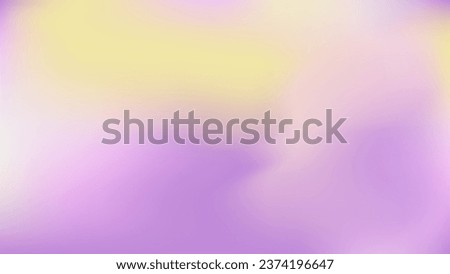 Cloudy light skyfall violet gradient mesh wallpaper. Pastel purple white yellow gradient background. Blurry pale lavender lemon design fon. Periwinkle template for wedding invitation rsvp ads mockup. 
