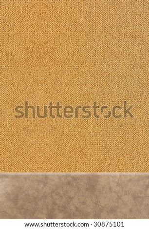 Carpet texture close up and genuine cowhide