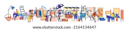 Similar – Image, Stock Photo Market stall with old tools for sale