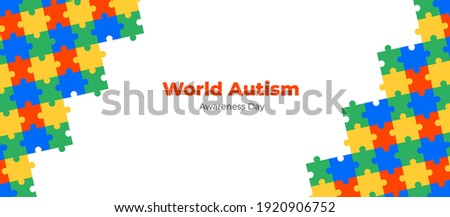 World Autism awareness day background. Can be used for banners, backgrounds, badge, icon, medical posters, brochures, print and health care awareness campaign for autism. vector illustration