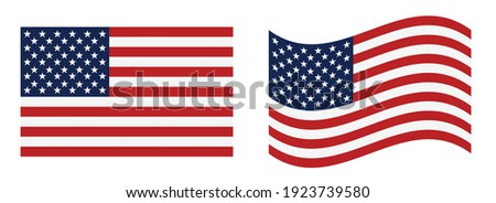 USA flag vector illustration. eps 10 vector  Stockfoto © 
