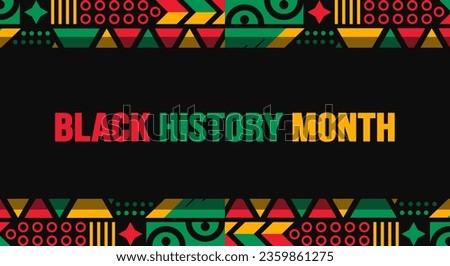 Black History Month pattern background template Celebrated in October and February United States, Canada, Great Britain, Africa, Uk, Ireland. use to book cover, banner, placard, card, and poster.