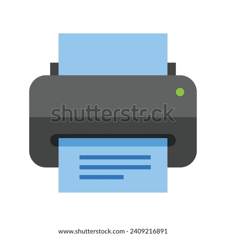 Printer color icon vector graphic