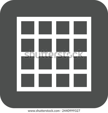 Grid view white icon vector graphic