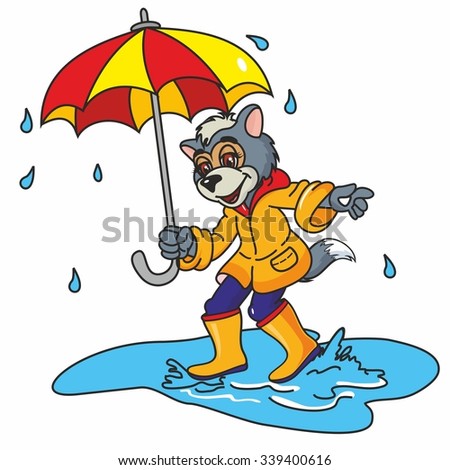 Colorful Umbrella And Yellow Boots, Wolf'S Rain, Fairy Tale Character ...