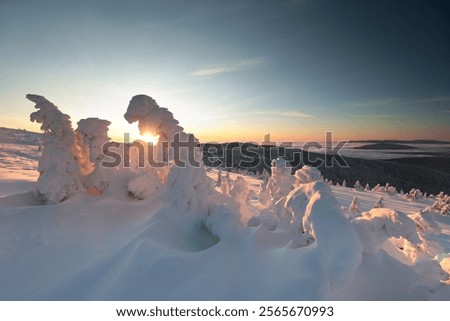 Similar – Image, Stock Photo Landscape of the Prades mountains, in Tarragona, Spain.