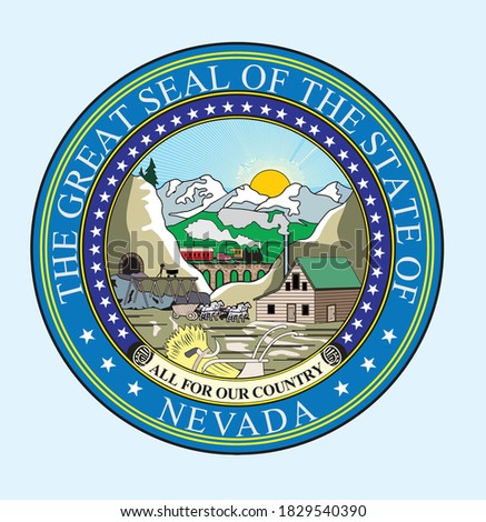Seal of Nevada, the great seal of nevada seal logo
