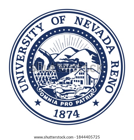 University of Nevada Reno logo, University of Nevada Las Vegas logo, Nevada University logo vector color illustration 