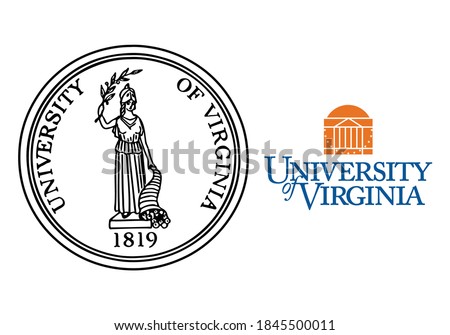 University of Virginia logo, University of Virginia vector logo, vector illustration 